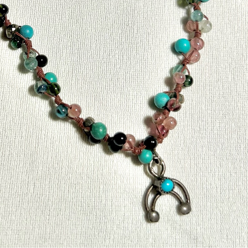 New Turquoise & Sterling Pendant Necklace